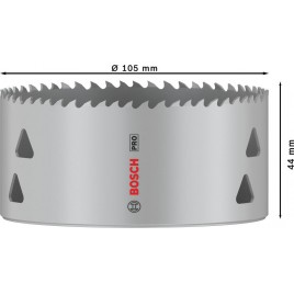 BOSCH Piła otwornica PRO Multi Material, 105 mm, gwintowana 2608901535