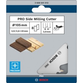 BOSCH Głowica frezująca boczna PRO, 105 x 22 x 4 mm, 8 zębów 3608641013