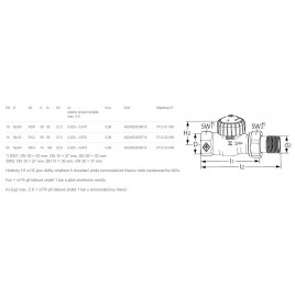HEIMEIER V-exact II DN 20-3/4"Zawór termostatyczny prosty 3712-03.000