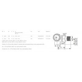 HEIMEIER V-exact II DN 10-3/8"Zawór kątowo-narożny lewy 3713-01.000