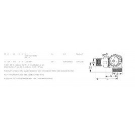 HEIMEIER V-exact II DN 15-3/4"zawór termostatyczny kątowo-narożny prawy 3734-02.000