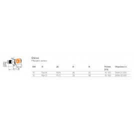HEIMEIER Eclipse 3/8" (DN 10) Zawór termostatyczny, kątowy, prawy 3934-01.000