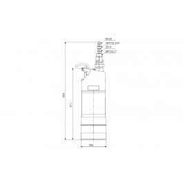 Grundfos SBA 3-35 A Pompa zatpialna z pływakiem 92713060