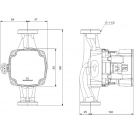 Grundfos ALPHA1 GO 25-40 180 Pompa obiegowa 93074185