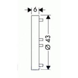 Hansgrohe Podkładka dystansowa do korekty w pionie 7 mm 96184000