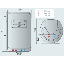 OUTLET ARISTON SHAPE ECO EVO 80 V Elektryczny podgrzewacz wody, 1,8kW Rozpakowane!