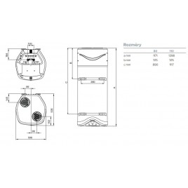 ARISTON NUOS EVO A+ 110 WH Podgrzewacz wody z pompą ciepła, 12,kW 3629057