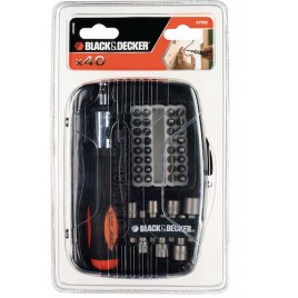 Black & Decker A7062 Zestaw bitów i nasadek, 40-elementowy