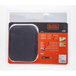 Black & Decker A7104 Zestaw bitów i nasadek (56ks) z wkrętakiem zapadkowym