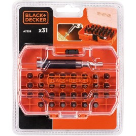 Black & Decker A7228 Zestaw 31 bitów do wkrętarek (25mm)