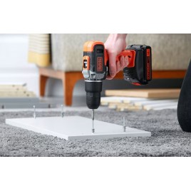 Black & Decker BCD003C1 Wiertarko-wkrętarka udarowa (45Nm/18V/1x1,5Ah)