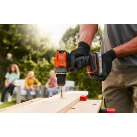 Black & Decker BCD382D1XK Wiertarko-wkrętarka (45Nm/18V/1x2,0Ah), walizka