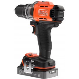 Black & Decker BCD383D1XK Wiertarko-wkrętarka udarowa (45Nm/18V/1x2,0Ah), walizka