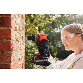 Black & Decker BCD383D1XK Wiertarko-wkrętarka udarowa (45Nm/18V/1x2,0Ah), walizka