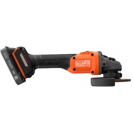 Black & Decker BCG6L8D1S Akumulatorowa bezszczotkowa szlifierka kątowa (18V/1x2,0Ah)