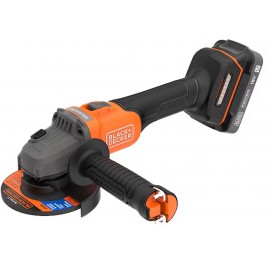 Black & Decker BCG6L8D2S Akumulatorowa bezszczotkowa szlifierka kątowa (18V/2x2,0Ah)
