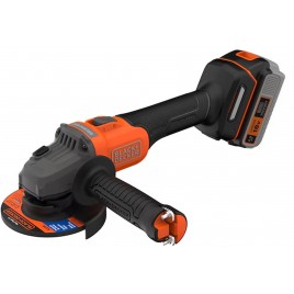 Black & Decker BCG6L8F1S Akumulatorowa bezszczotkowa szlifierka kątowa (18V/1x4,0Ah)