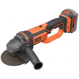 Black & Decker BCG720M1 Szlifierka kątowa akumulatorowa (125mm/18V/1x4,0Ah), torba