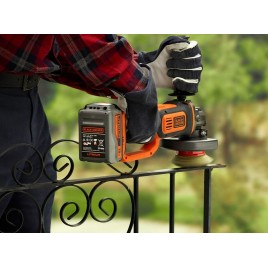 Black & Decker BCG720M1 Szlifierka kątowa akumulatorowa (125mm/18V/1x4,0Ah), torba