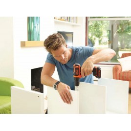 Black & Decker BDCDD12 Wiertarko-wkrętarka akumulatorowa (26Nm/10,8 V/1x1,5Ah)