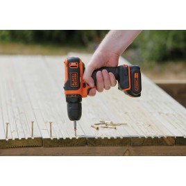 Black & Decker BDCDD12 Wiertarko-wkrętarka akumulatorowa (26Nm/10,8 V/1x1,5Ah)