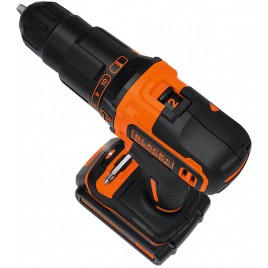Black & Decker BDCHD18BAFC Wiertarko-wkrętarka udarowa (40Nm/18V/2x1,5Ah), walizka