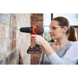 Black & Decker BDCHD18BAFC Wiertarko-wkrętarka udarowa (40Nm/18V/2x1,5Ah), walizka