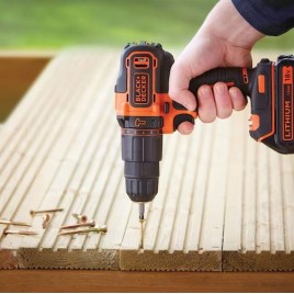 Black & Decker BDCHD18K1B2 Wiertarko-wkrętarka udarowa (40Nm/18V/2x2,0Ah), walizka
