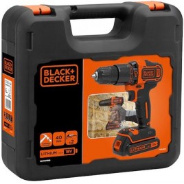 Black & Decker BDCHD18KB Wiertarko-wkrętarka udarowa (40Nm/18V/2x1,5Ah), walizka