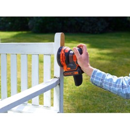 Black & Decker BDCROS18 Akumulatorowa szlifierka mimośrodowa (125mm/18V/1x1,5Ah), torba