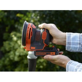 Black & Decker BDCROS18 Akumulatorowa szlifierka mimośrodowa (125mm/18V/1x1,5Ah), torba
