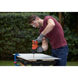 Black & Decker BEH200K Wkrętarka udarowa (500W/13mm), walizka