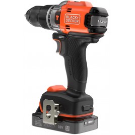 Black & Decker BLD683D2XK Bezszczotkowa wiertarka udarowa (50Nm/18V/2x2,0Ah), walizka