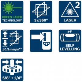 BOSCH GLL 3-80 G Laser z zieloną wiązką 0601063Y00