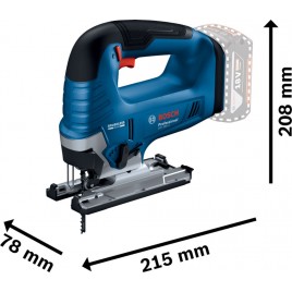 BOSCH GST 185-LI Wyrzynarka akumulatorowa, 2x 4,0 Ah, GAL 18V-40, Walizka 06015B3024