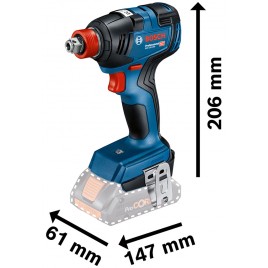 BOSCH GDX 18V-200 Akumulatorowa wkrętarka/klucz udarowy, L-Boxx 06019J2205