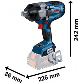 BOSCH GDS 18V-1600 HC PROFESSIONAL Aku klucz udarowy 06019M1000