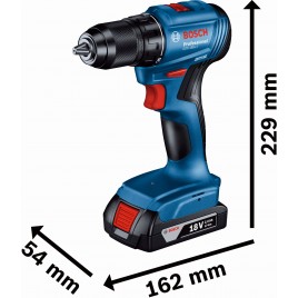 BOSCH GDR 18V-215 + GSR 185-LI (2x 2,0 Ah + GAL 18V-20 + wazilka) 06019N2023
