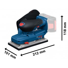 BOSCH GSS18V-18 PROFESSIONAL Szlifierka wibracyjna 06019R7001