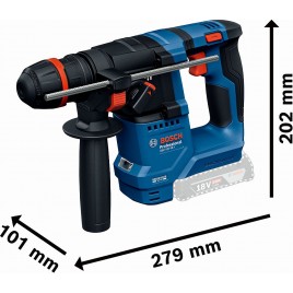 BOSCH GBH 18V-18 X PROFESSIONAL Młot udarowo-obrotowy ONECHUCK, L-BOXX, 2×2.0Ah 0611927101