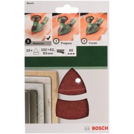 BOSCH Papier ścierny do multinarzędzia z rzepem, perforowane 2609256A62