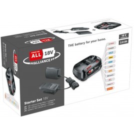 BOSCH Zestaw startowy 18V Alliance - 1× akumulator 2,0 Ah i ładowarka 1600A02CK7