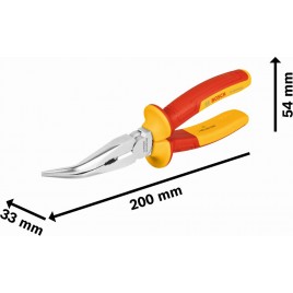 BOSCH Szczypce długie (zagięte) VDE 40°, 200 mm 1600A02NE4