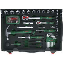 BOSCH 119-elementowy zestaw walizki narzędziowej na kółkach 1600A02ZB4