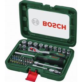 BOSCH 37-elementowy zestaw grzechotkowy 1/4” 1600A039J6
