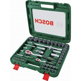 BOSCH 60-częściowy zestaw z grzechotkami 1/4" + 1/2" 1600A039J8