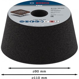 BOSCH Pokrywa szlifierska stożkowa do metalu PRO Metal Conical Cup Wheel 1608600233