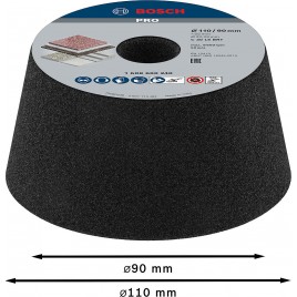 BOSCH Pokrywa szlifierska stożkowa do metalu PRO Metal Conical Cup Wheel 1608600240