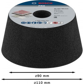BOSCH Pokrywa szlifierska stożkowa do metalu PRO Metal Conical Cup Wheel 1608600241