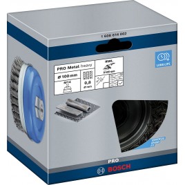 BOSCH Szczotka garnkowa PRO Metal heavy, 100 x 0,8 mm, gwint 1608614002
